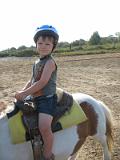 Un tour en poney le 8 Aout 2009